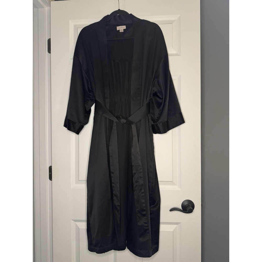Cabernet Black Robe W Belt Xl
